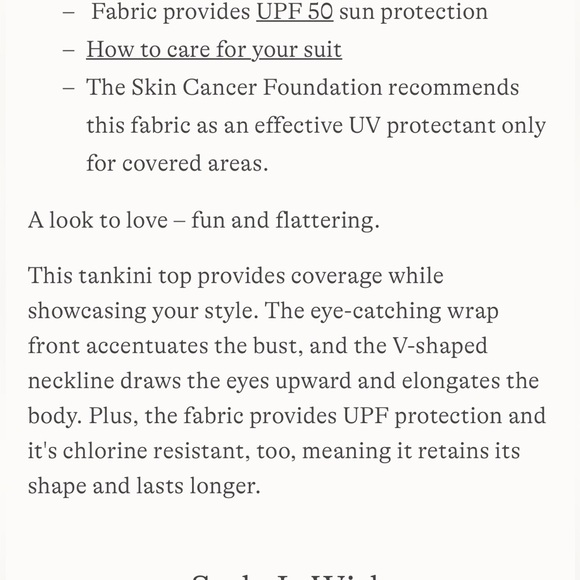 Lands’ End tankini swim top - size 14 - Picture 6 of 9